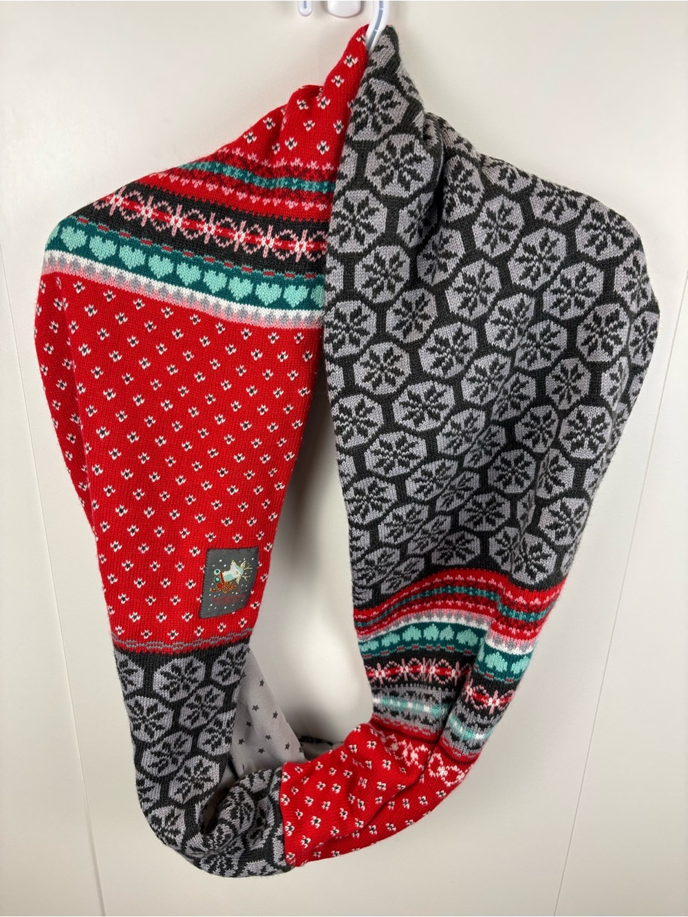 Die Spiegelburg Nordic Infinity Scarf Graphic Multicolor Snowflake Cozy Winter
